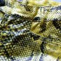 Moschino Snake Print Yellow Straight Leg Jeans Pants 4
