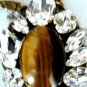 NEW ANTON HEUNIS "GRACE KELLY" FLORAL BRAZILIAN AGATE SWAROVSKI CRYSTAL PENDANT