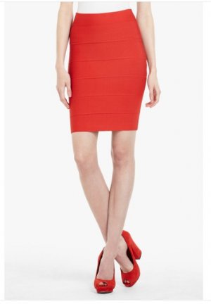NWT BCBG MAXAZRIA TEXTURED CUMIN PANEL POWER SKIRT XS
