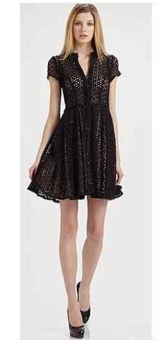 bcbg eyelet dress