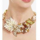 NEW BCBG MAX AZRIA FLORAL BOUQUET STATEMENT NECKLACE MULTI STONE