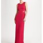 NEW BCBG MAXAZRIA KAREY FULL LENGTH LACE DETAIL TURKISH PINK GOWN DRESS 8 WQR6Q30