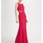NEW BCBG MAXAZRIA KAREY FULL LENGTH LACE DETAIL TURKISH PINK GOWN DRESS 8 WQR6Q30