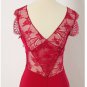 NEW BCBG MAXAZRIA KAREY FULL LENGTH LACE DETAIL TURKISH PINK GOWN DRESS 8 WQR6Q30