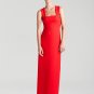 NEW BCBG MAXAZRIA RIO RED AGATA V-BACK GOWN DRESS 0