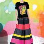NEW MANISH ARORA SILK TOP WITH METALLIC CUTOUT SZ S / 36