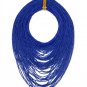 NEW BCBG MAX AZRIA BLUE SEED-BEAD NECKLACE