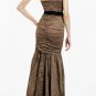 NEW ELEGANT BCBG MAXAZRIA  TANA METAL TAFFETA EVENING GOWN SZ 6