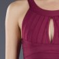 $1.4K AUTH NWT HERVE LEGER IRIDESSA SIGNATURE BANDAGE DARK MAROON DRESS SZ M