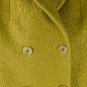 $1.3K AUTH NWT CARVEN LIME GREEN MOHAIR DOUBLE BREASTED OVERSIZED PEA COAT FR42
