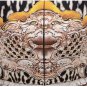 $2.8K MARY KATRANTZOU EBONY SCROLL PRINT SILK DRESS FW'12 UK10 US 6