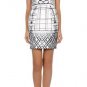 $1.8K MARY KATRANTZOU STARBRIGHT BUSTIER PRINT JACQUARD DRESS FW'12 UK12 US8