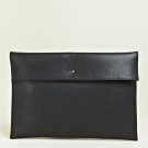 AUTH NWT RICK OWENS LARGE BLACK LEATHER LAPTOP MAC CASE CLUTCH HANDBAG