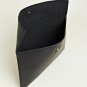 AUTH NWT RICK OWENS LARGE BLACK LEATHER LAPTOP MAC CASE CLUTCH HANDBAG