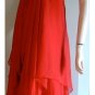 NWT BCBG MAXAZRIA TRUE RED WITH JEWEL APPLIQUE CHIFFON DRESS 2, 6, 8