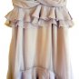 3.7K EMILIO PUCCI LIGHT LILAC SILK FULL LENGTH RUFFLE BUSTIER DRESS 6