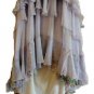 3.7K EMILIO PUCCI LIGHT LILAC SILK FULL LENGTH RUFFLE BUSTIER DRESS 6