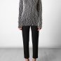 $2.7K NWT CHRISTOPHER KANE NAVY BLUE CASHMERE JUMPER WHITE PIPING EMBROIDERY S