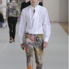 AUTH DRIES VAN NOTEN WHITE COTTON CARRICK DRESS SHIRT FUNNEL NECK EU52 US L