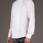 AUTH DRIES VAN NOTEN WHITE COTTON CARRICK DRESS SHIRT FUNNEL NECK EU52 US L