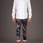 AUTH DRIES VAN NOTEN WHITE COTTON CARRICK DRESS SHIRT FUNNEL NECK EU52 US L