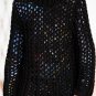 AUTH DRIES VAN NOTEN BLACK CABLE KNIT CHUNKY RUNWAY FW'13 SWEATER