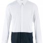 AUTH DRIES VAN NOTEN RUNWAY TWO TONE BLACK/WHITE SHIRT POINTED COLLAR EU52 US L