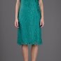 NWT PHILOSOPHY DI ALBERTA FERRETTI SLEEVELESS GREEN LACE COCKTAIL DRESS sz48/12
