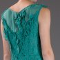 NWT PHILOSOPHY DI ALBERTA FERRETTI SLEEVELESS GREEN LACE COCKTAIL DRESS sz48/12