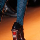 NEW ROCHAS FW'12 RUNWAY THIGH HIGH GREEN BLACK SOCKS