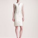 NWT PHILOSOPHY DI ALBERTA FERRETTI SLEEVELESS BEIGE DOUBLE FACE DRESS sz40/8