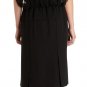AUTH NINA RICCI SILK BLACK VOILE BLOUSON SLEEVELESS COCKTAIL DRESS FR42 US8