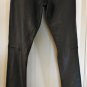 $2.3K AUTH CoSTUME NATIONAL HOMME BLACK LEATHER WITH WOOL SKINNY PANTS IT54 US40