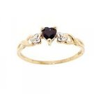 Heart Sapphire and Gold Ring
