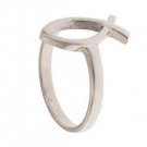 Sterling Silver Christian Fish Ring (size: 7.5)