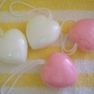 Pink Heart Soap on Rope