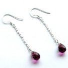 Taolei (Purple) Sterling silver earrings