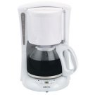 12-Cup Digital Coffee Maker in White
