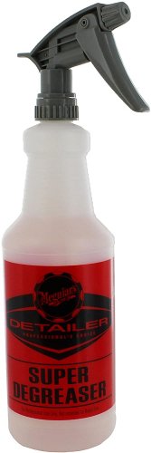 Meguiar's D20108 Super Degreaser Bottle, 32 oz Capacity w/ D110542 Grey Sprayer