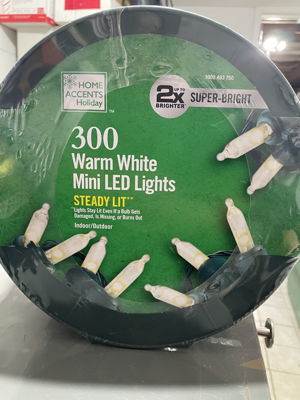 Home Accents 86.92 ft. 300-Light Warm White Mini LED Lights