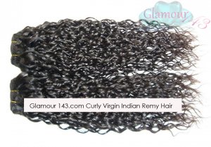 Curly Virgin Indian remy extensions