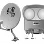 2 Dish Network 500 Satellite Dishes 2 DishPro Plus Twin LNB'S