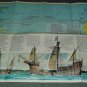1986 National Geographic Map Where Did Columbus Discover America? Mint Home School