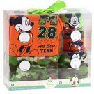 Disney Baby Boy Mickey Mouse 5 Piece Layette Set 0-6 Months Camouflage Pants Cap
