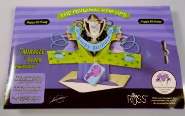 Russ 3D Pop Ups Greeting Cards #1 Birthday Unique Brand New