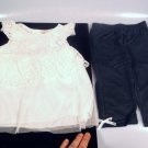 Little Lass Baby Girl Lace Peplum Tunic & Capri Jeggings Set 18 Months NWT
