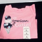 Jumping Beans Baby Girl Bow Back Shirt 6 Months American Cutie Ice Cream Cone