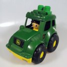 Mega Bloks John Deere Lil' Tractor with Driver Figure & 1 Block First Builders