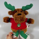 M & M Moose Plush Stuffed Animal by Galerie 11" Green Antlers Sneakers