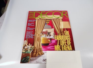 Elle Decor Magazine December 2018 Fabulous Life of Mr. Faena Jolly Gift Guide